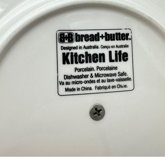 2 Tier Serving Tray White Porcelain Wood Bread and Butter Australia Farmhouse - Picture 8 of 12